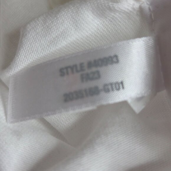 NWT J. Crew Men's Slim-Washed Small White V-Neck Tee - Picture 6 of 6